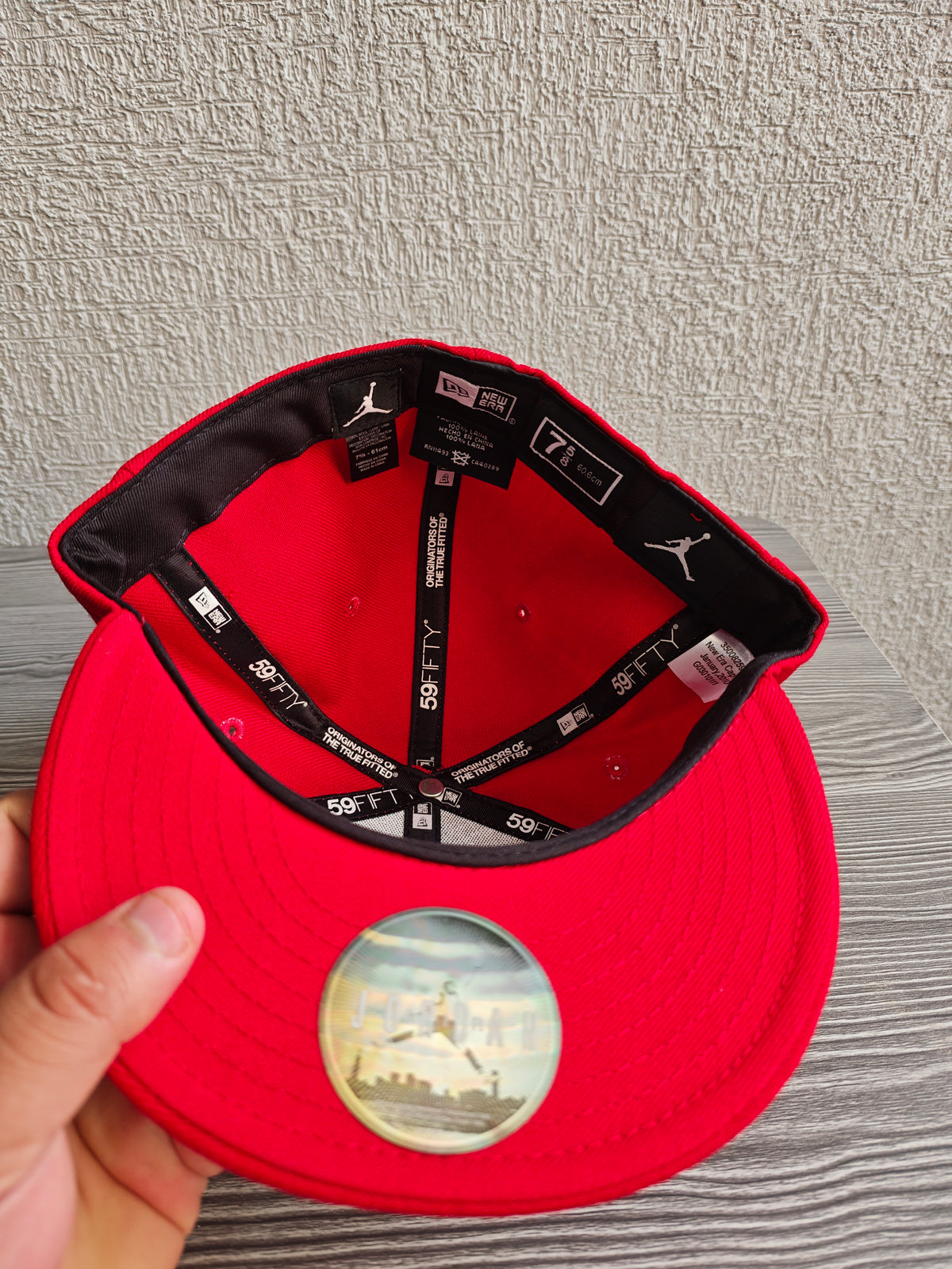 Gorra Jordan x New Era roja 7⅝